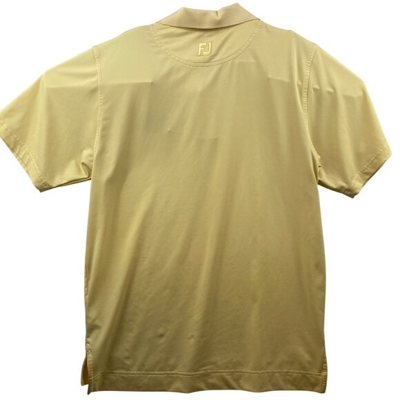 Foot Joy Mens Shirt Small with Nazareth College Logo Yellow - Picture 2 of 5